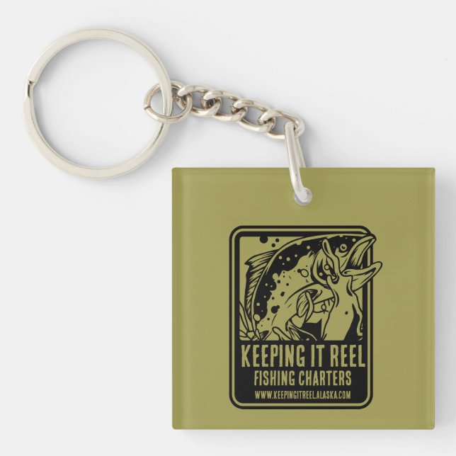 Fishing Charters And Club Accessories Keychain (Front)