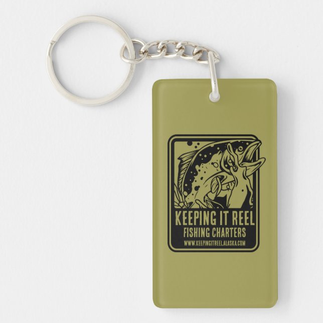 Fishing Charters And Club Accessories Keychain (Front)