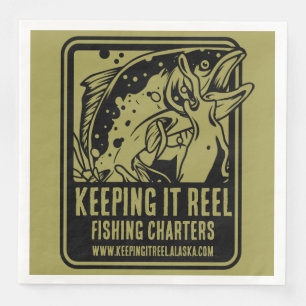 Fishing Charters And Club Accessories Napkin