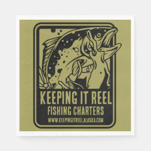 Fishing Charters And Club Accessories Napkin