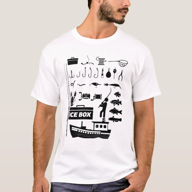Fishing Checklist T-Shirt (Front)