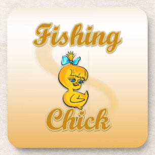 Fishing Chick Coaster