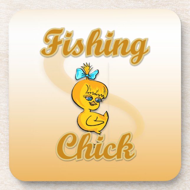 Fishing Chick Coaster (Front)
