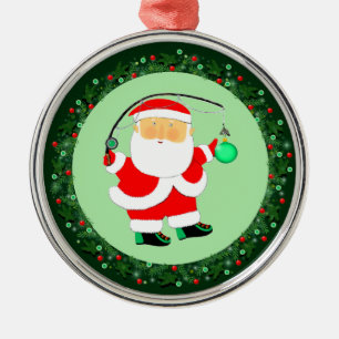 Fishing Christmas Collectable Ceramic Ornament