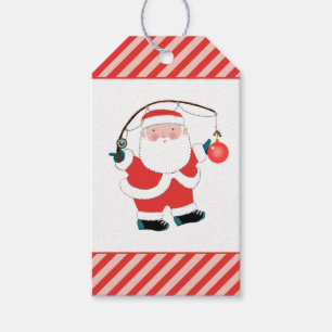 Fishing Christmas Holiday Gift Tags