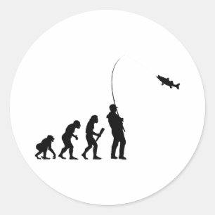 Fishing Classic Round Sticker