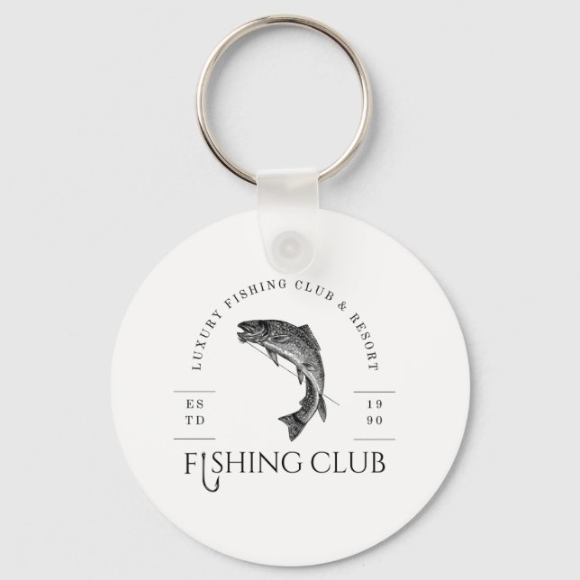 Fishing Club Keychain (Front)