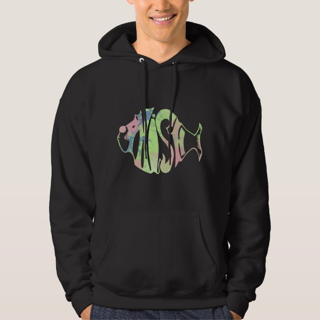 Fishing Colorful Fish Fisherman  Hoodie (Front)