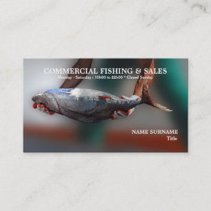 Fishing commercial   PERSONALIZE Business Card