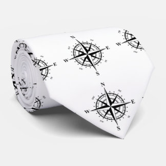 Fishing Compass Neck Tie