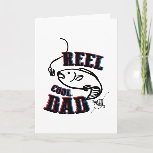 Fishing Cool Dad Father's Day Gift Fisherman Card (Front)