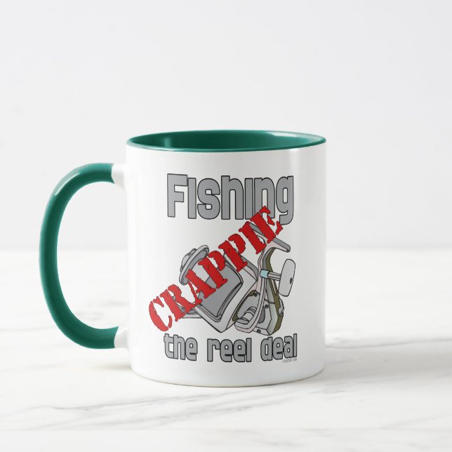 Fishing Crappie The Reel Deal Serious Fishing Mug (Left)
