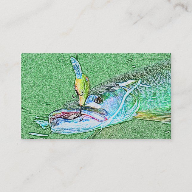 FISHING - CUSTOMIZABLE Business Card (Front)