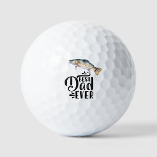 Fishing Dad best dad ever Golf Balls