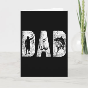 Fishing Dad Clic Bold Font Father's Day Fish Daddy Card