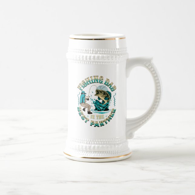 Fishing Dad Is The Best Partner Beer Stein (Right)