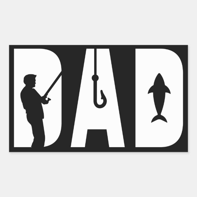 Fishing Dad Mens Father's day gift Best Dad Ever  Sticker (Front)