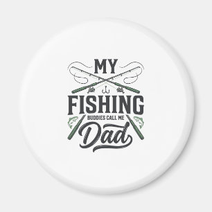Fishing Dad Vintage Engraved  Shirt Design Magnet