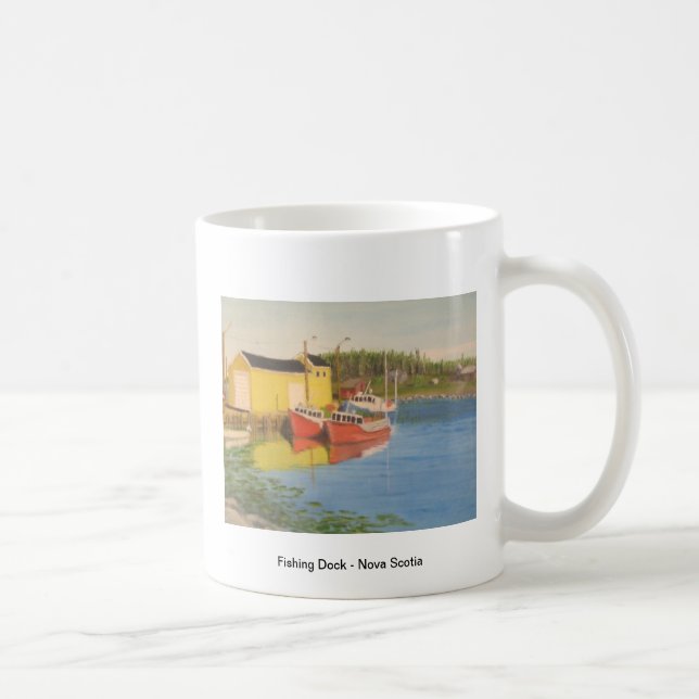 Fishing Dock - Nova Scotia Coffee Mug (Right)