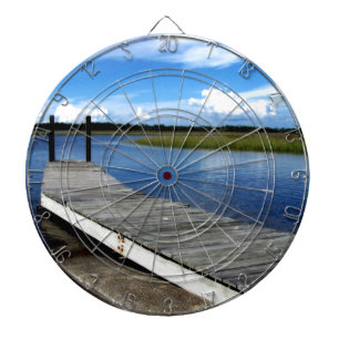 Fishing Dock Photograph Dartboard