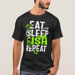 Fishing Eat Sleep Fish Repeat For Men Fisherman Fa T-Shirt