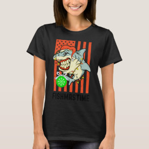 FISHING Elf Family Matching Christmas Group Funny T-Shirt
