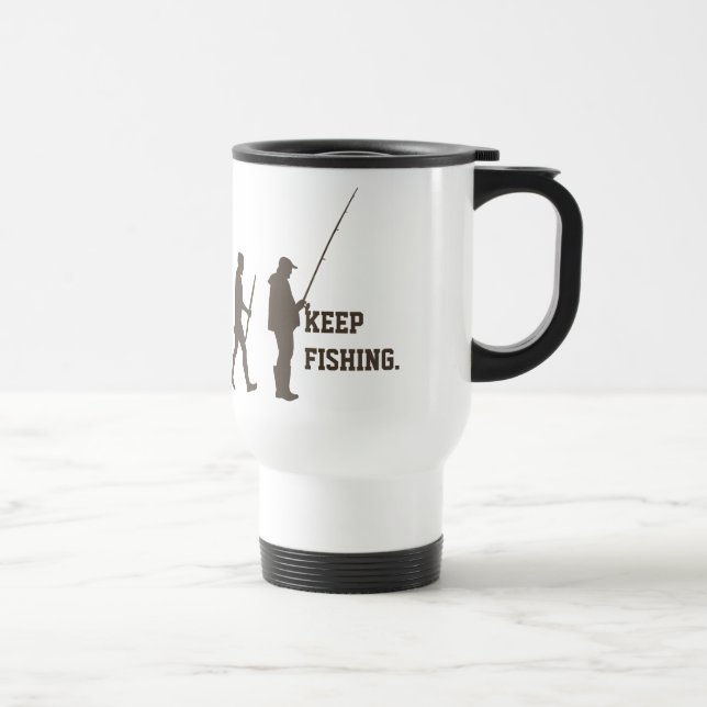 Fishing Evolution - Funny Fisherman mug (Right)