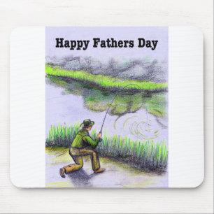 Fishing Fathers Day gift Mouse Pad
