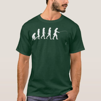 Fishing Female Angler Girls Fisherman Evolution T-Shirt