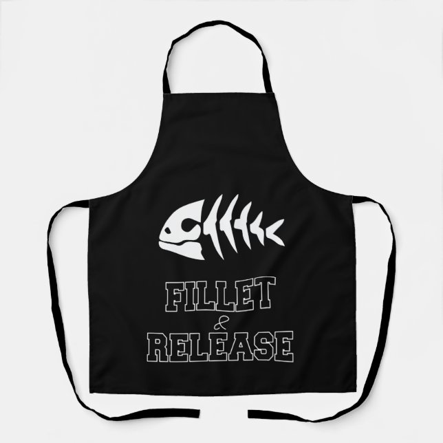 Fishing Fillet And Release T Shirt Apron (Front)