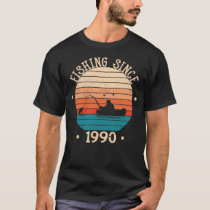 Fishing fish birthday 1990 T-Shirt