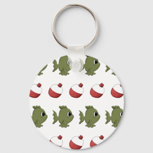 Fishing Fish Bobbers Keychain