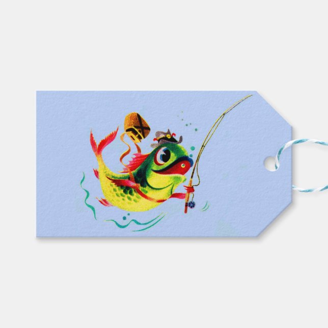 fishing fish gift tags (Front (Horizontal))