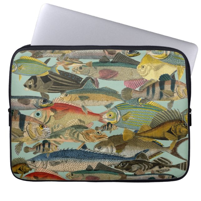 Fishing Fisherman Deep Sea Fishing Exotic Tropical Laptop Sleeve (Front)