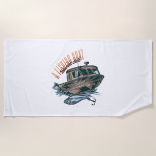 Fishing Fishing Boating Fishing Beach Towel