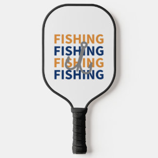 Fishing, Fishing, Fishing, Fishing - Fishing Gift Pickleball Paddle