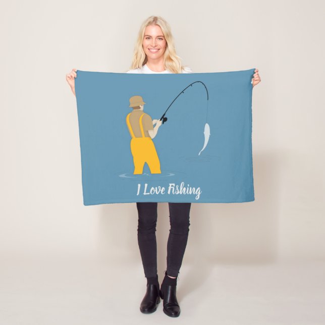 Fishing Fleece Blanket (In Situ)