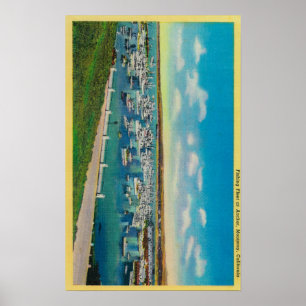 Fishing Fleet at AnchorMonterey, CA Poster