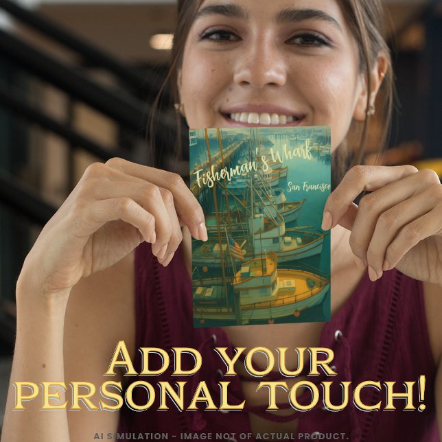 Fishing Fleet at Fisherman’s Wharf, San Francisco Postcard (Creator Uploaded)