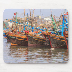 Fishing fleet mouse pad
