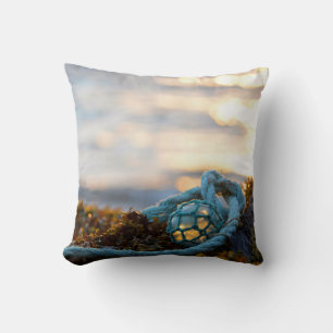 Fishing Float And Rope Scenic Throw Pillow