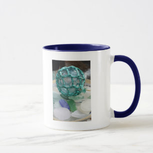 Fishing float on glass, Alaska Mug