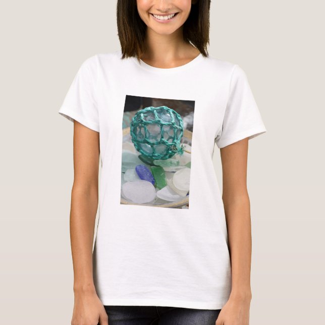 Fishing float on glass, Alaska T-Shirt (Front)