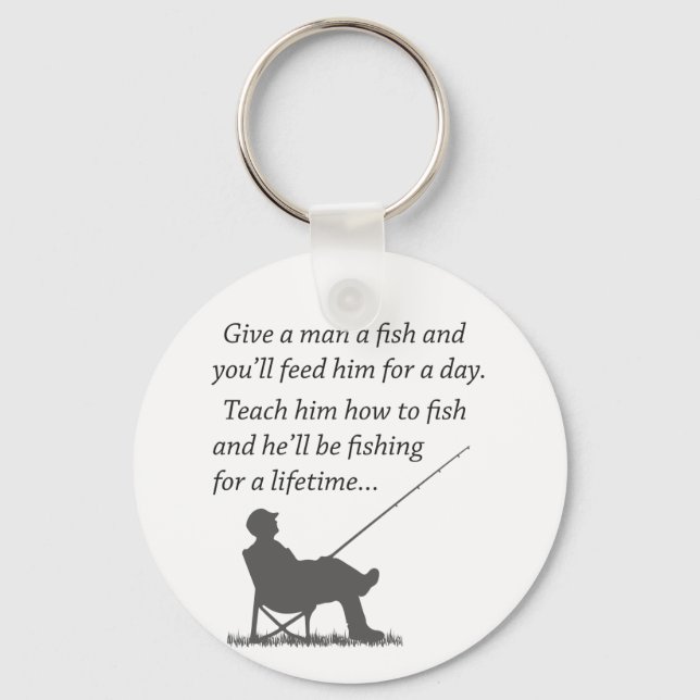 Fishing for a Lifetime Keychain (Front)