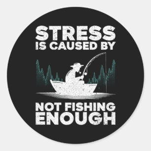 Fishing For Bass Fly Fishing Classic Round Sticker