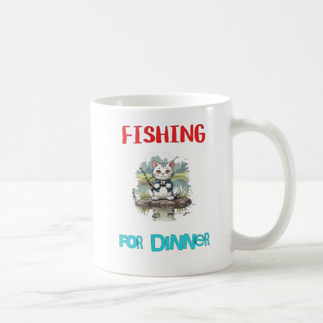 "Fishing For Dinner" Coffee Mug (Right)