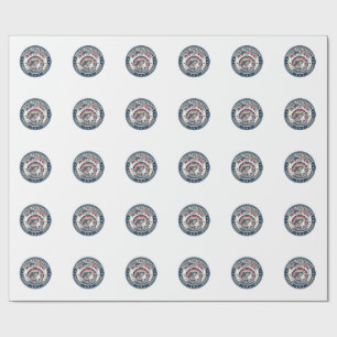 Fishing For Freedom Patriotic Patriotic Hobby Vint Wrapping Paper