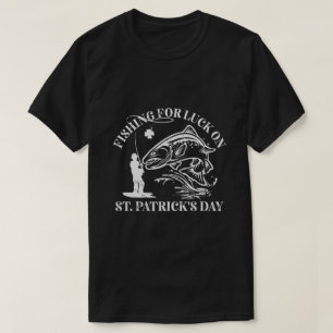 Fishing for luck on St. Patrick's Day Trout Fly T-Shirt