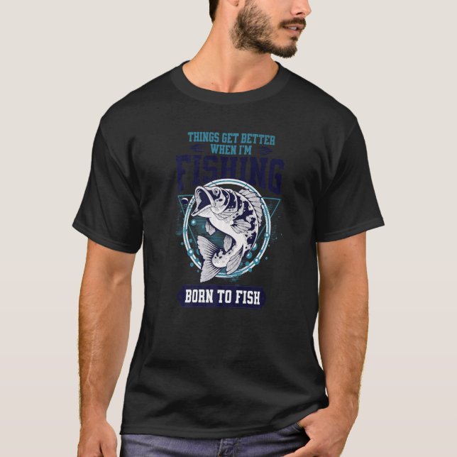Fishing For Men  Bass Fishing Fisherman Master Bai T-Shirt (Front)