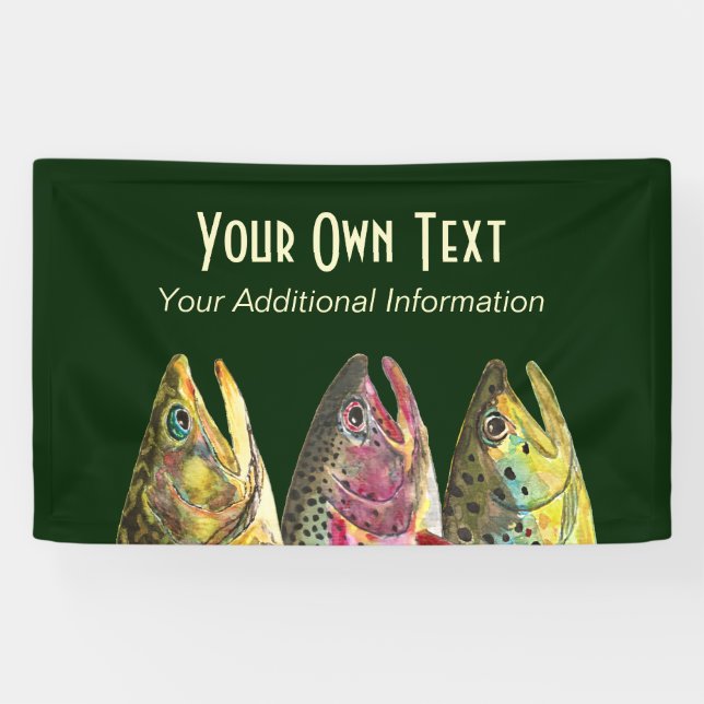 Fishing for Three Fat Trout Banner (Horizontal)